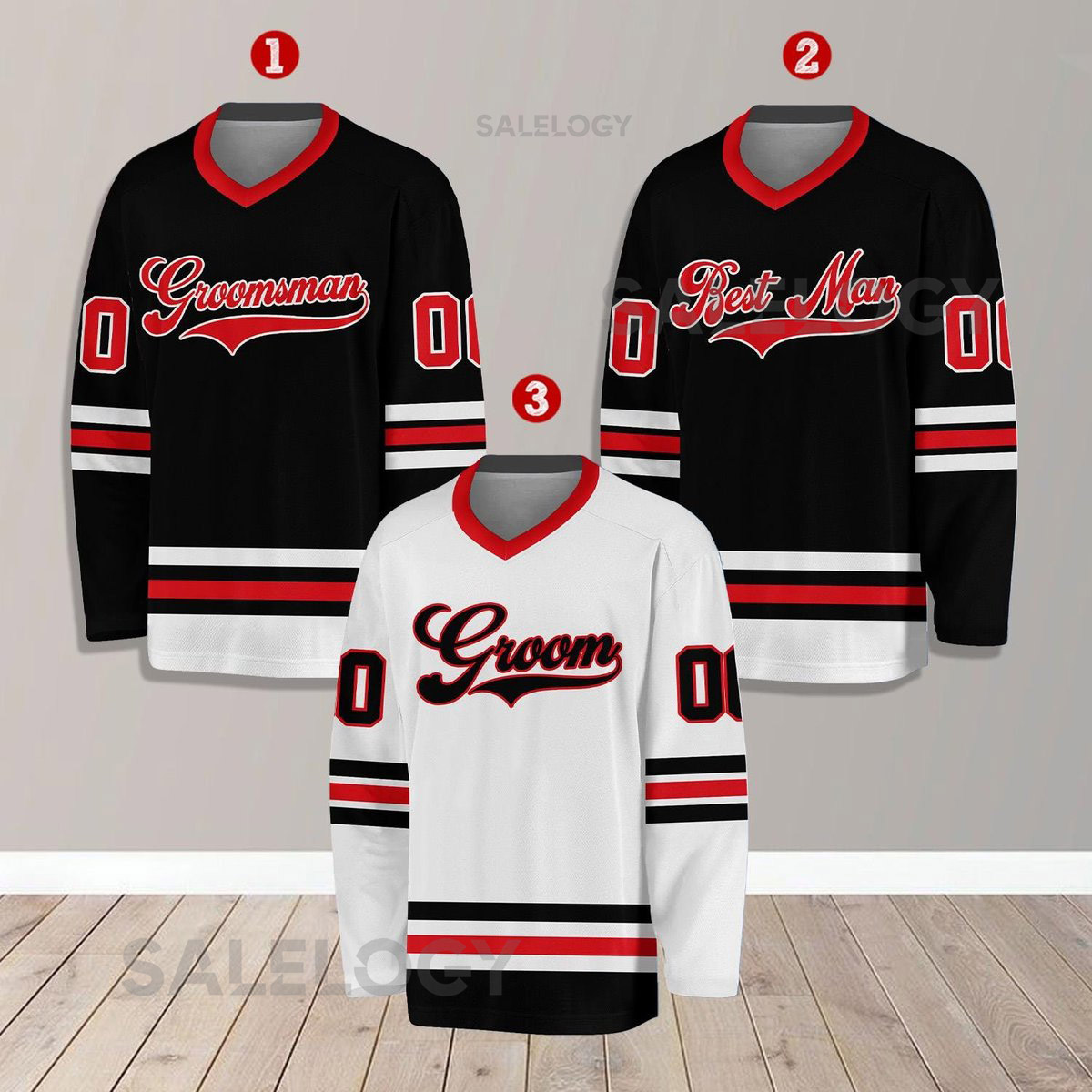 Personalized Groom Groomsmen Hockey Jersey Custom Best Man Jersey Hockey Jersey For Engagement Wedding Jersey Bachelor Party_4