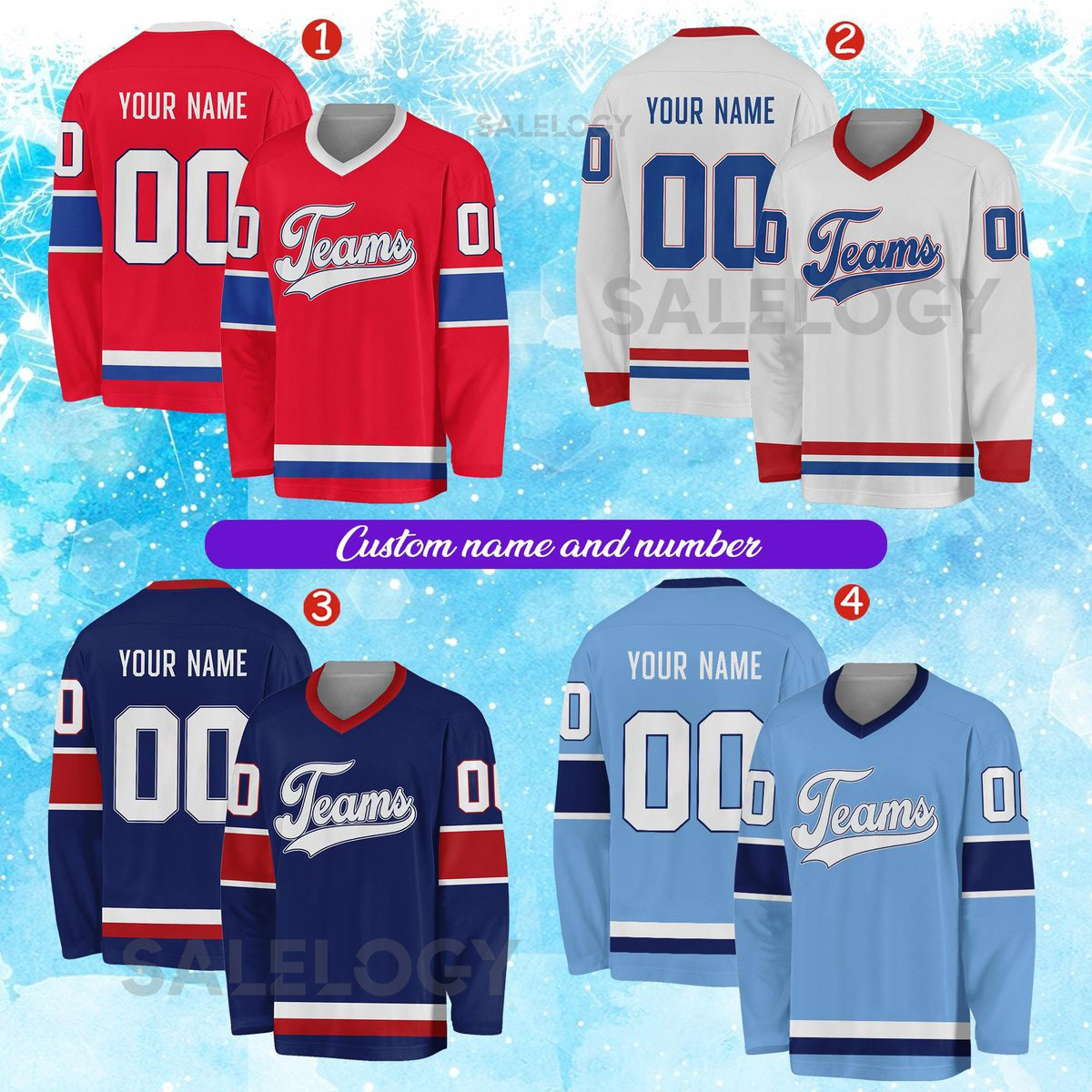 Personalized Team Name Number Hockey Jersey Custom Name Hockey Jersey Hockey Jersey Uniform For Hockey Fans Hockey Lovers_25