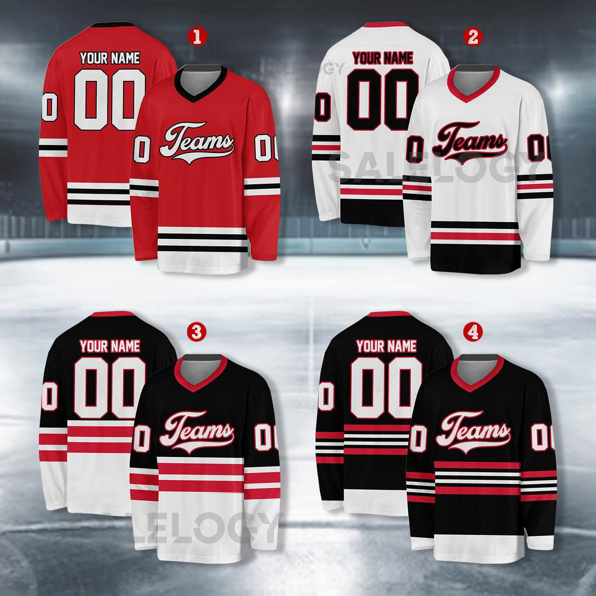 Personalized Team Name Number Hockey Jersey For Adult Kid Youth Custom Name Hockey Jersey Hockey Uniform For Hockey Fans Hockey Lovers_37