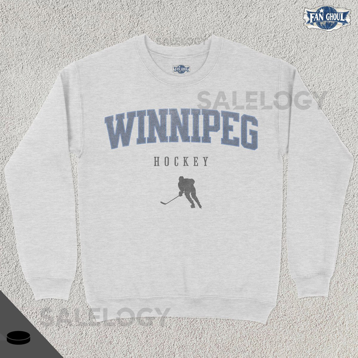 Winnipeg Hockey Varsity Sweatshirt College Sports Crewneck College Sweater Hockey Fan Gift Hockey Lover Apparel Vintage Retro_807