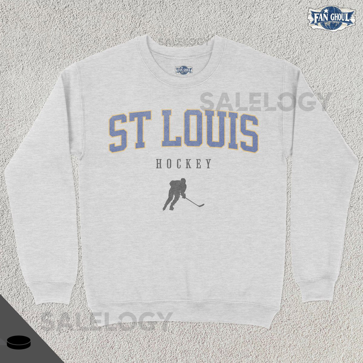 St Louis Hockey Varsity Sweatshirt College Sports Crewneck College Sweater Hockey Fan Gift Hockey Lover Apparel Vintage Retro_499