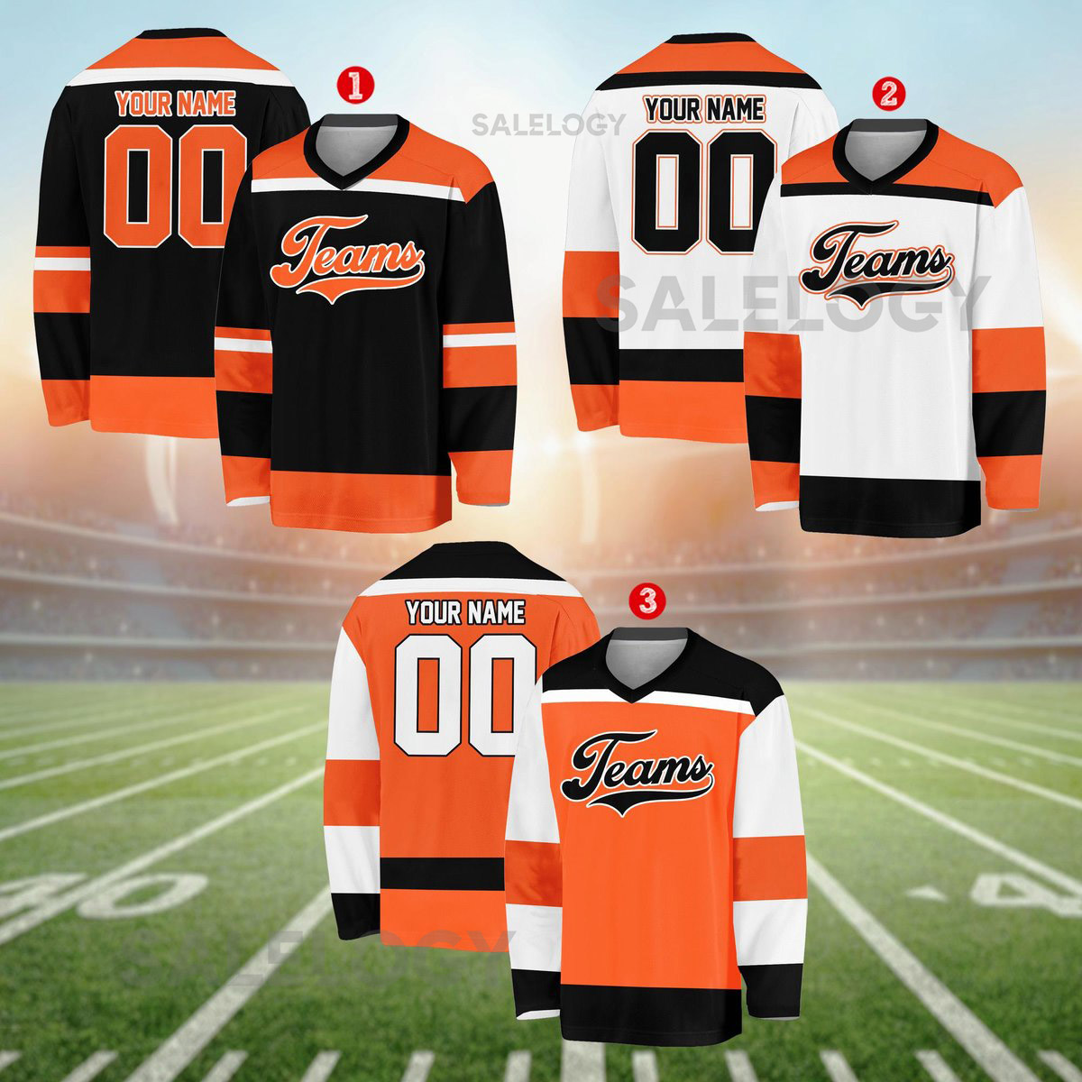 Personalized Team Name Number Hockey Jersey Custom Name Hockey Jersey Hockey Jersey Uniform For Hockey Fans Hockey Lovers_30