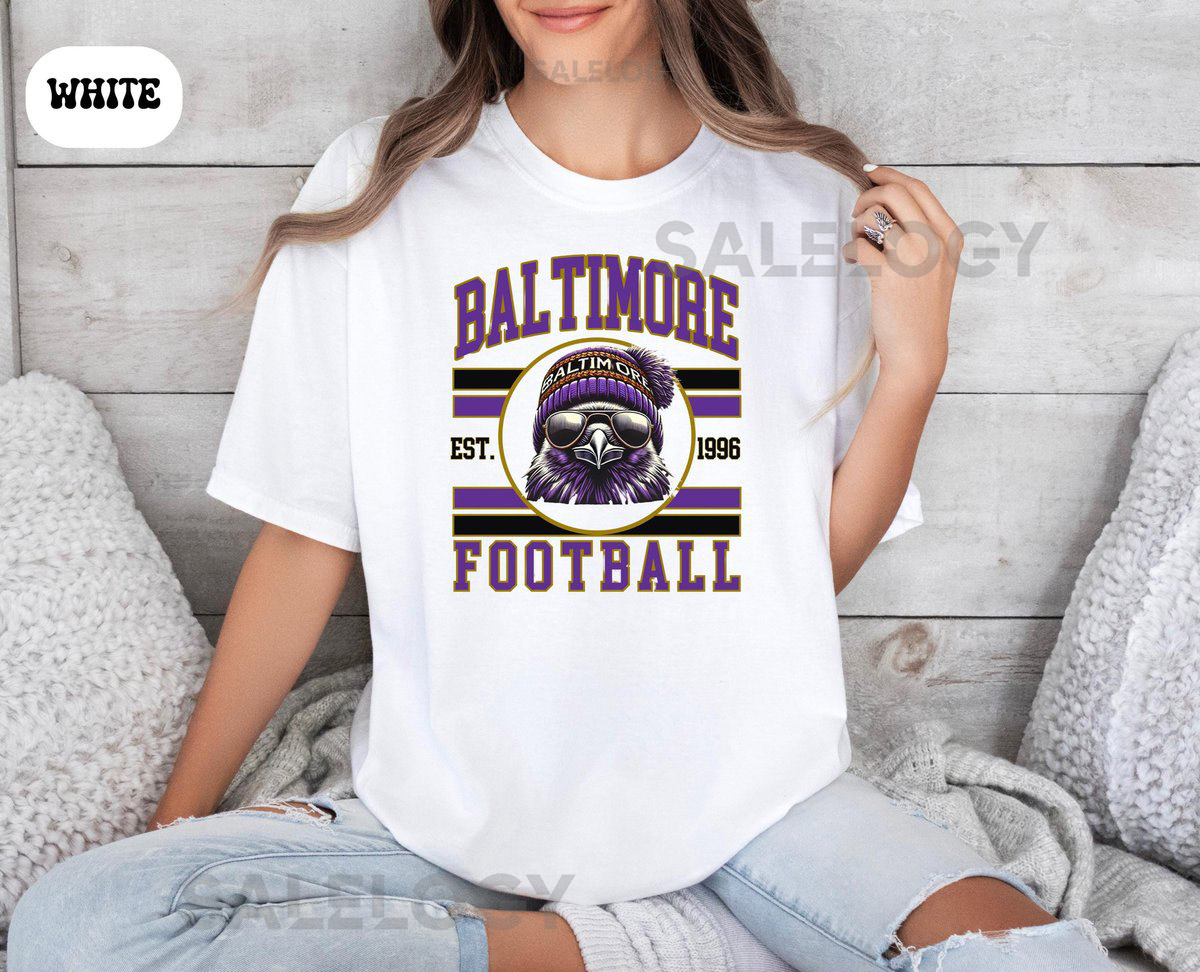 Baltimore Football Shirt Comfort Colors Baltimore Football T-shirt Trendy Baltimore Football Fan Shirt Baltimore Crewneck Sunday Game Day_66