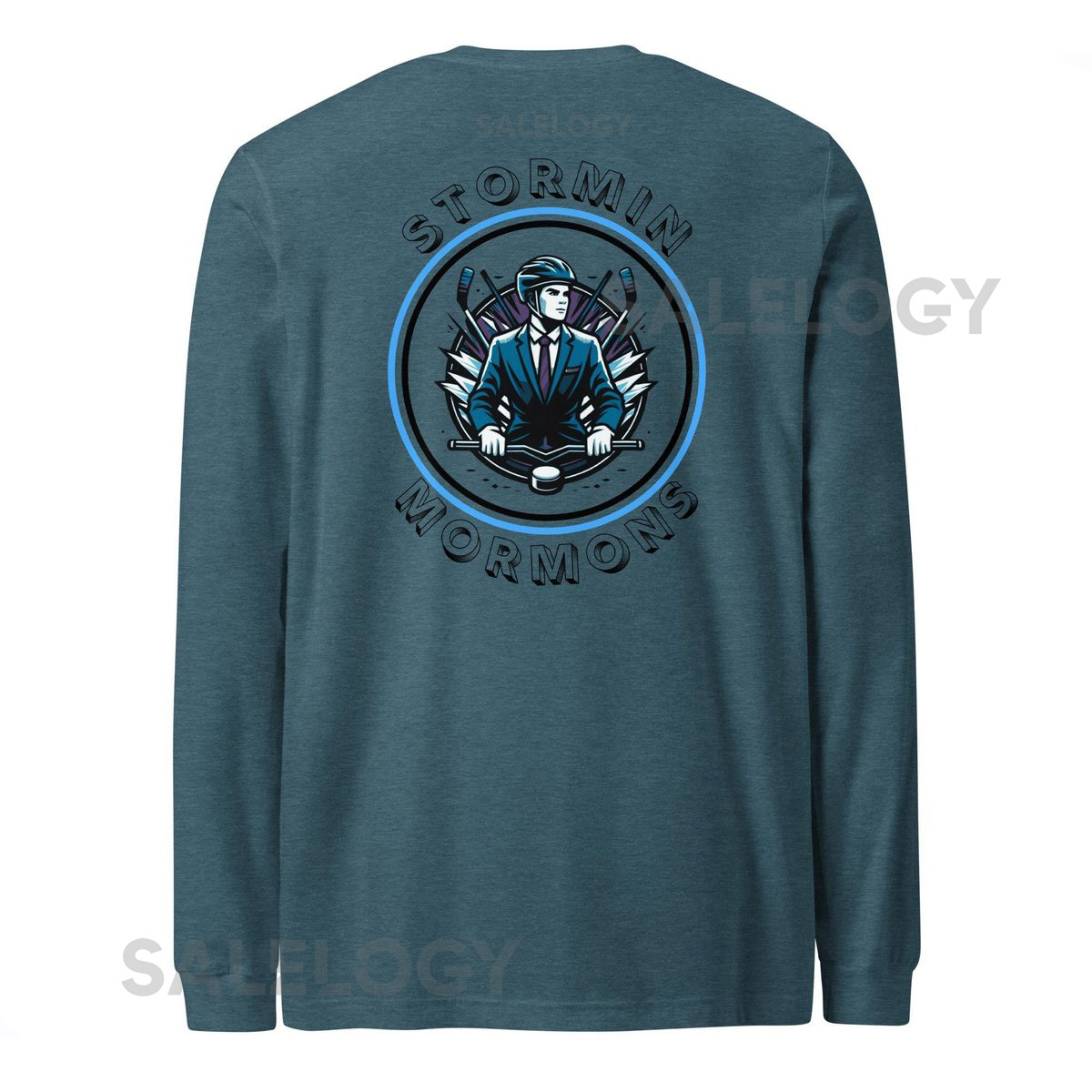 Utah Stormin Mormons NHL Hockey Club Long Sleeve Team Tee unisex_646