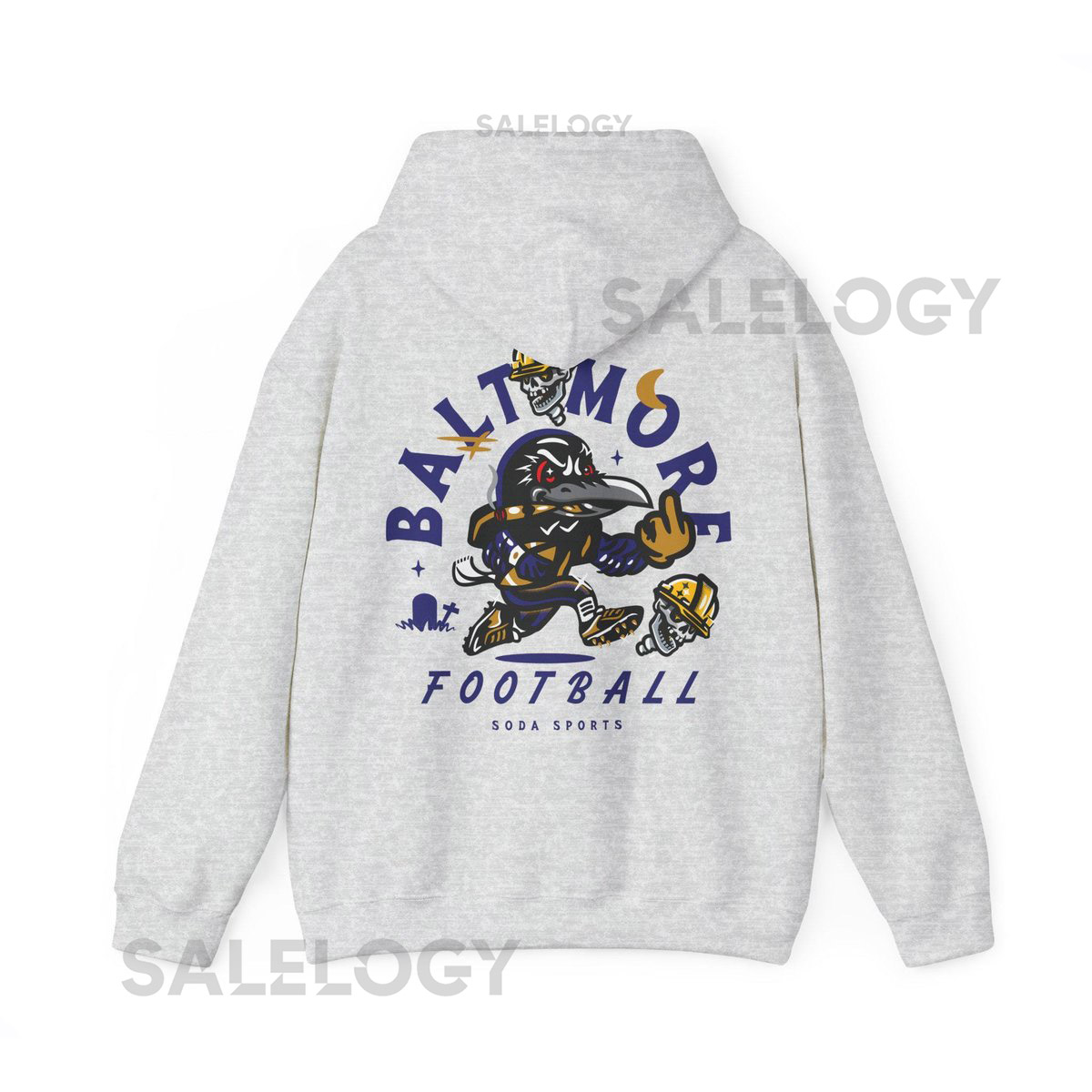 Baltimore Ravens Hoodie NFL Team Sweatshirt Sports Fan Apparel Poe hoodie_150