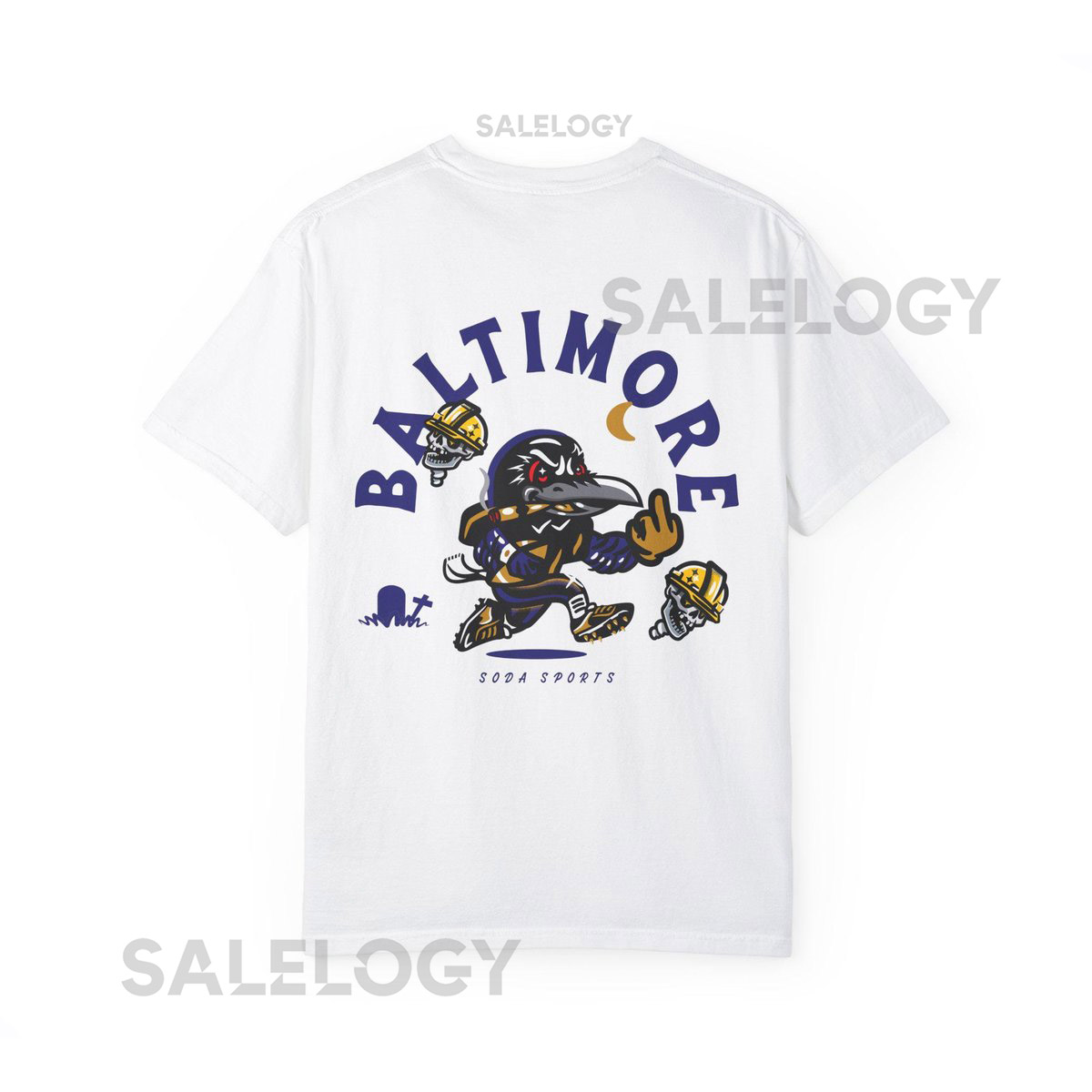 Baltimore Ravens T-shirt Football Fan Shirt NFL Apparel Game Day Tee Ravens Gift for Him Purple and Black Tee_113