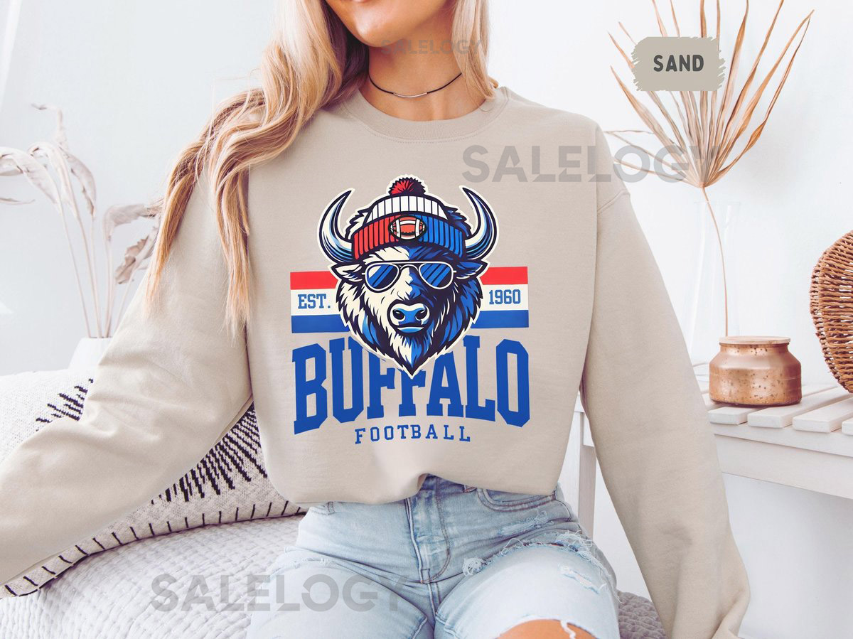 Buffalo Football Team Sweatshirt Unisex Crewneck Jumper Buffalo Fan Gift Football Team Apparel Sports Lover Sweatshirt_291