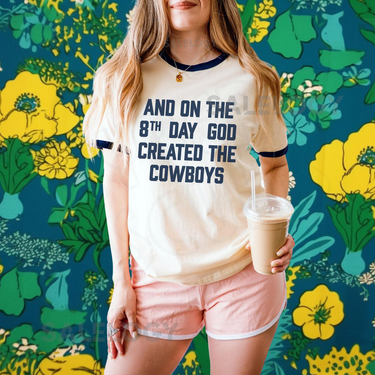 Personalized Cowboys Ringer T-Shirt 1970s Vintage Style Fan Gift_423