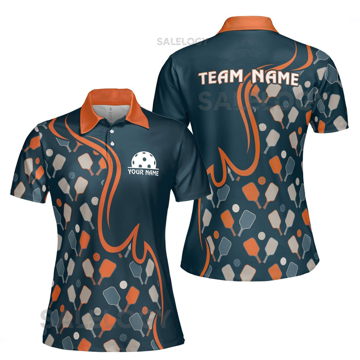 Personalized Pickleball Paddles Pattern Women's Polo Shirt S-5XL_590