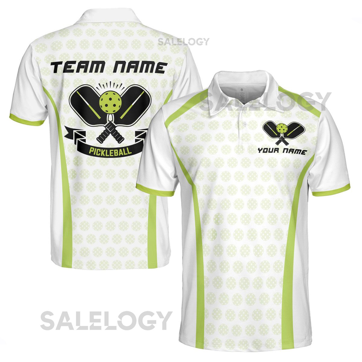 Custom Pickleball Team Men39s Polo Shirt Personalized Name Men39s Activewear_230
