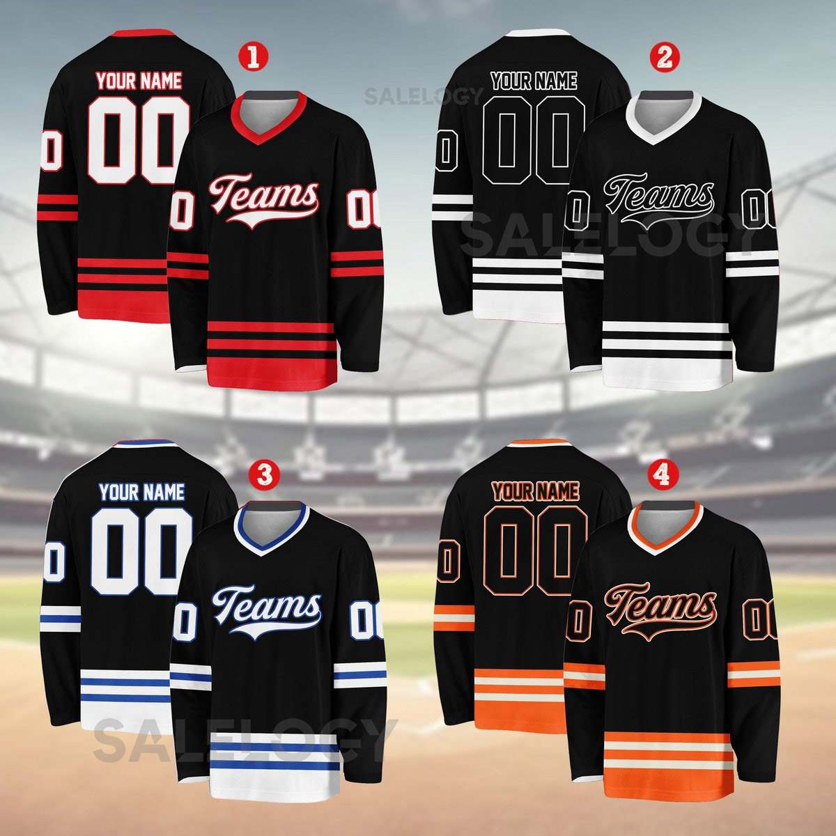 Personalized Team Name Number Hockey Jersey Custom Name Hockey Jersey Hockey Jersey Uniform For Hockey Fans Hockey Lovers_32