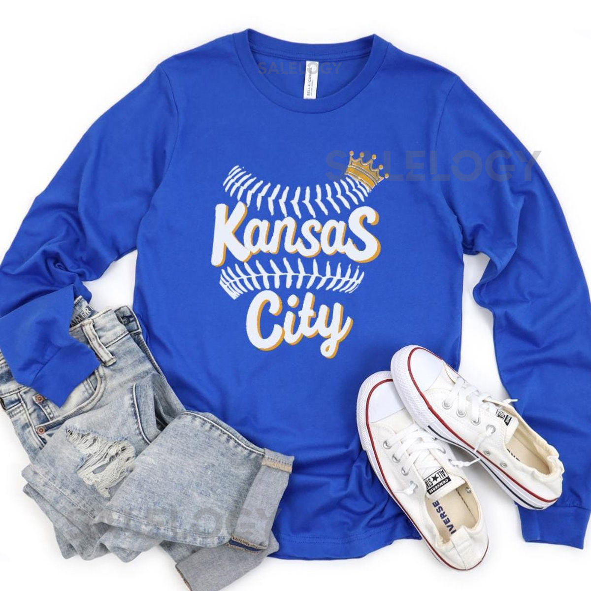 Kansas City Royals Longsleeve Shirt Unisex Baseball Tee_424