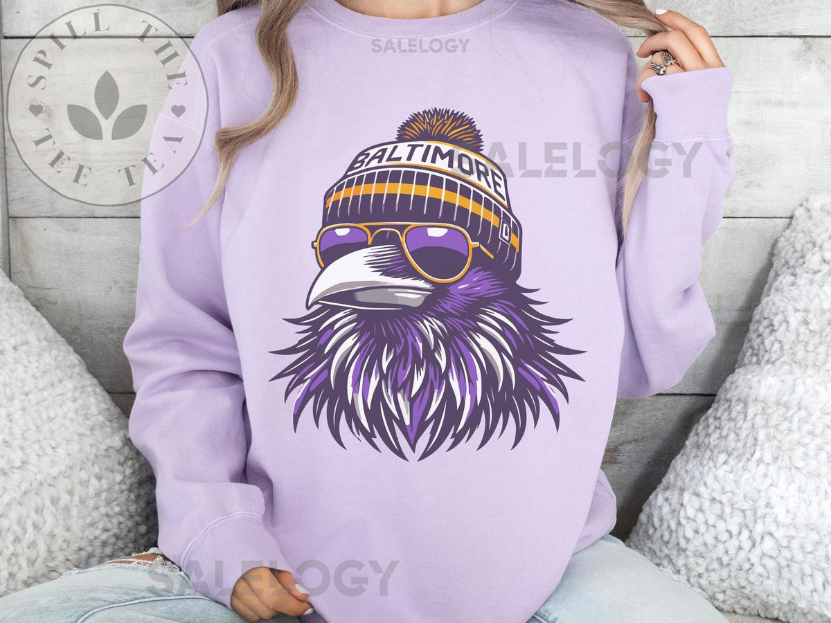 Baltimore Football Sweatshirt Raven Crewneck Women's Game Day Shirt Fan Gift Pullover_120