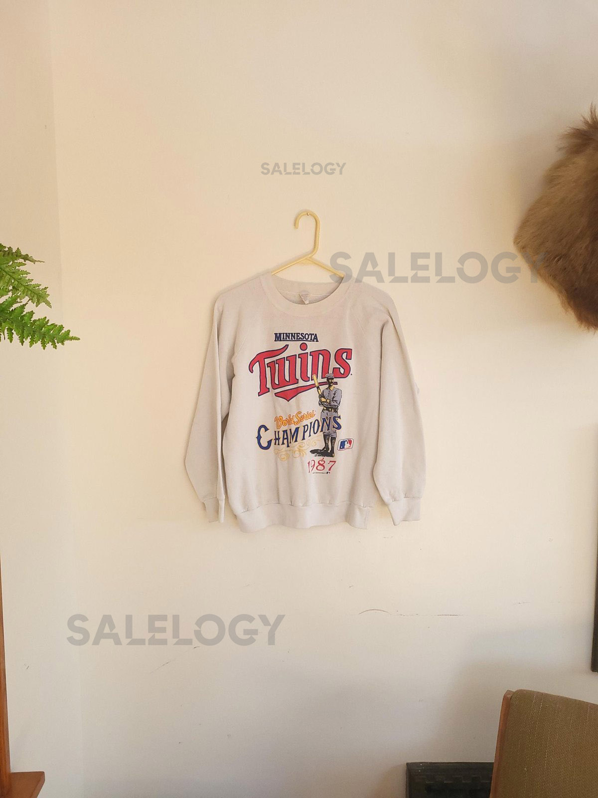 Vintage 1987 Minnesota Twins World Series Graphic Sweatshirt Small_862