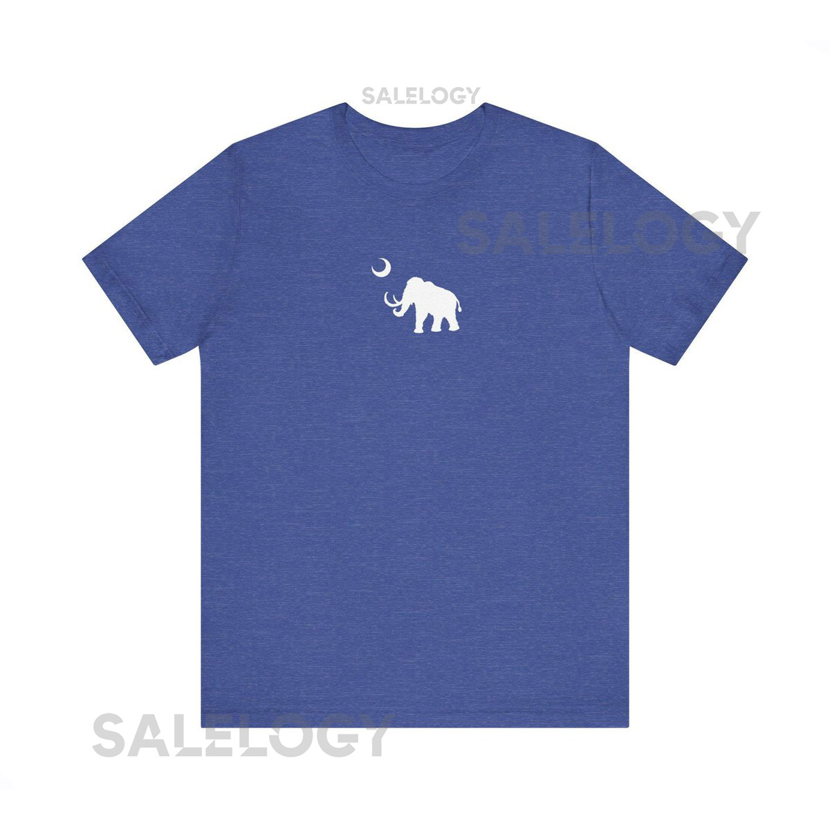 Big Woolly Mammoth with Moon Unisex Short Sleeve Tee_46