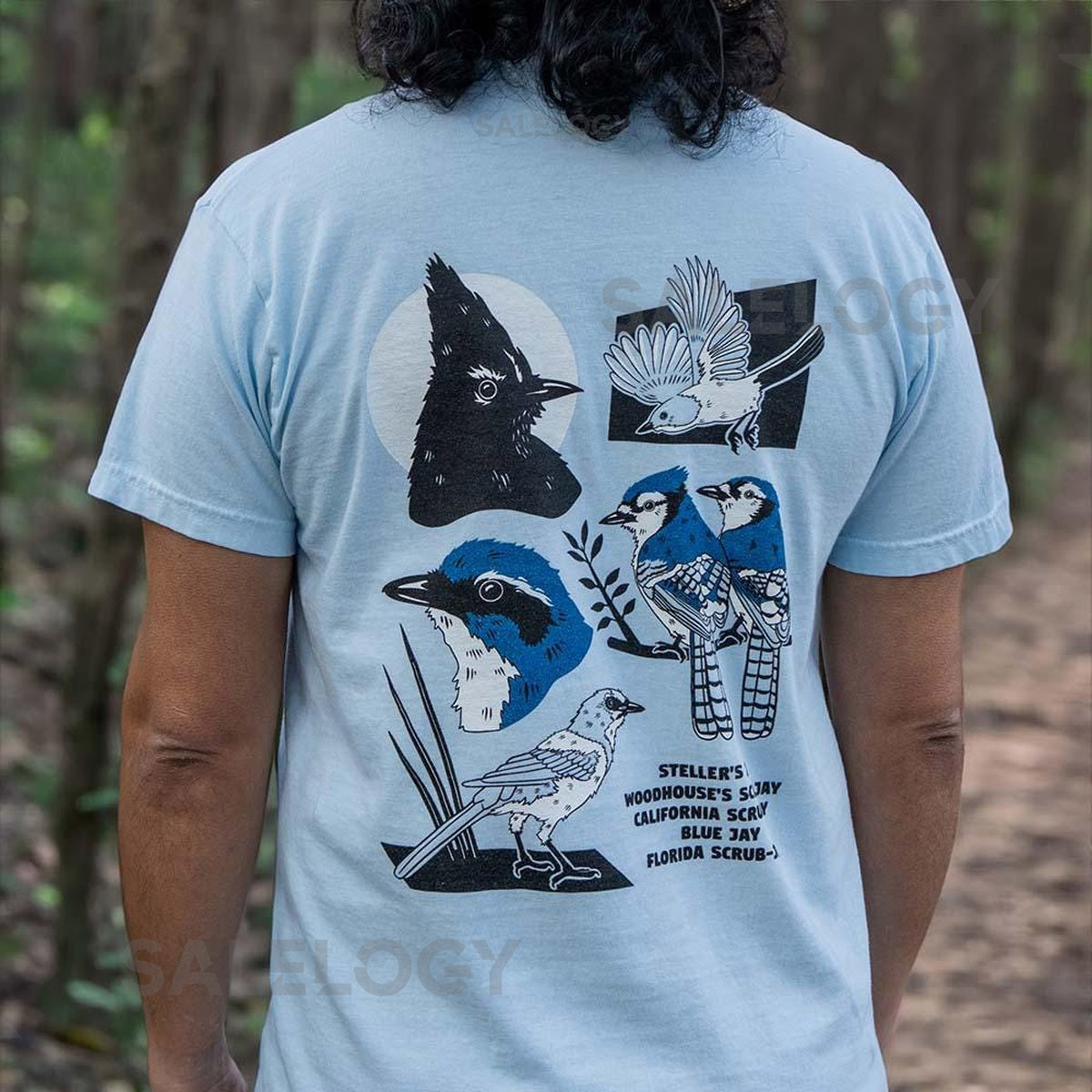 Blue Jays of North America Birding T-Shirt Birdwatching Gift Comfort Colors Tee_76