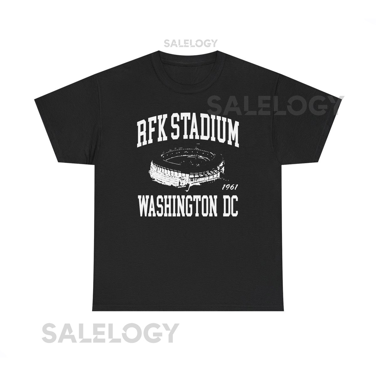 Throwbackmax RFK Stadium 1961 Football Classic Cut Premium Tri-Blend Tee Shirt - Past Home of Your Washington Commanders Heavy Cotton Tee_263