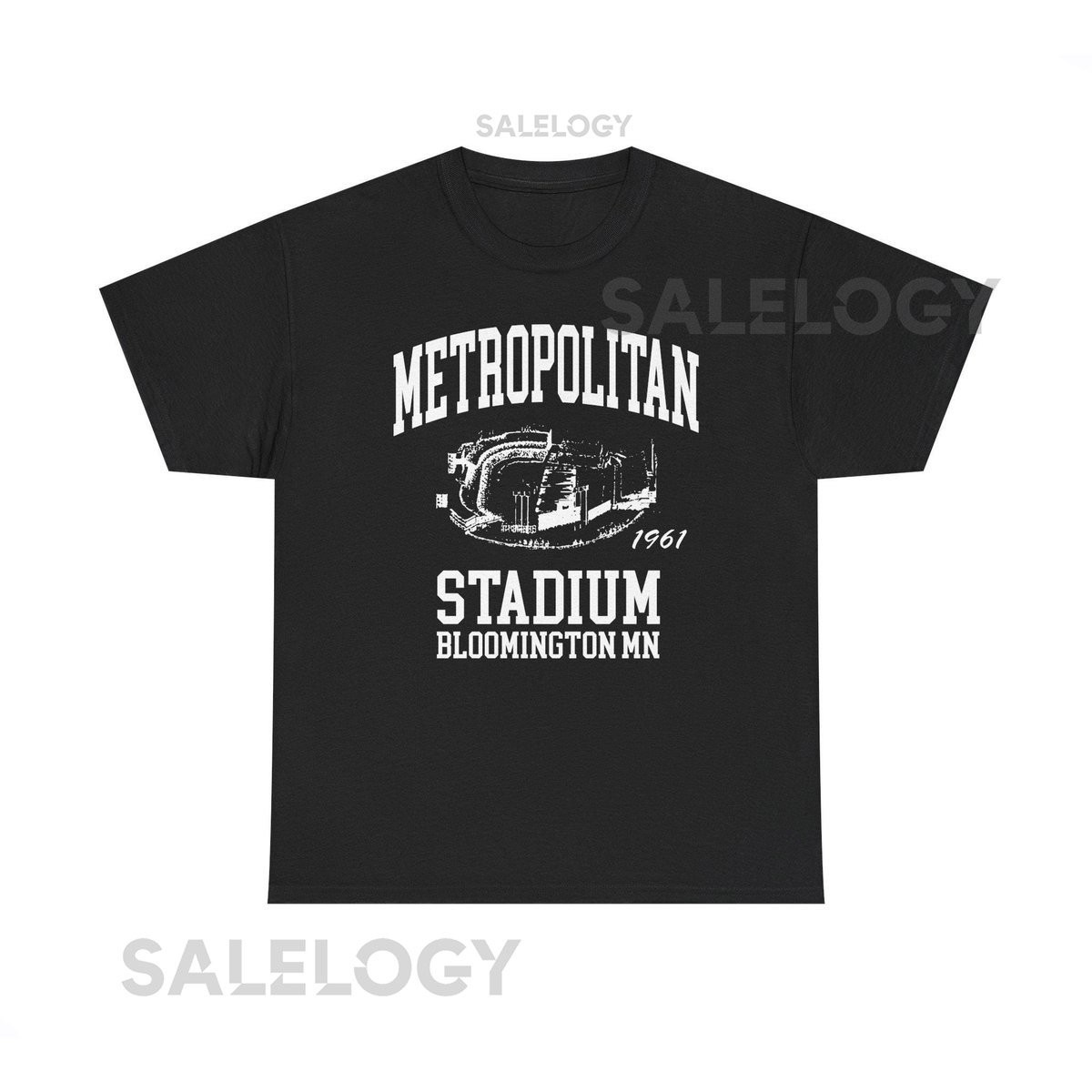 Throwbackmax Metropolitan Stadium 1961 Baseball Classic Cut Premium Tee Shirt - Past Home of Your Minnesota Twins Heavy Cotton Tee_790
