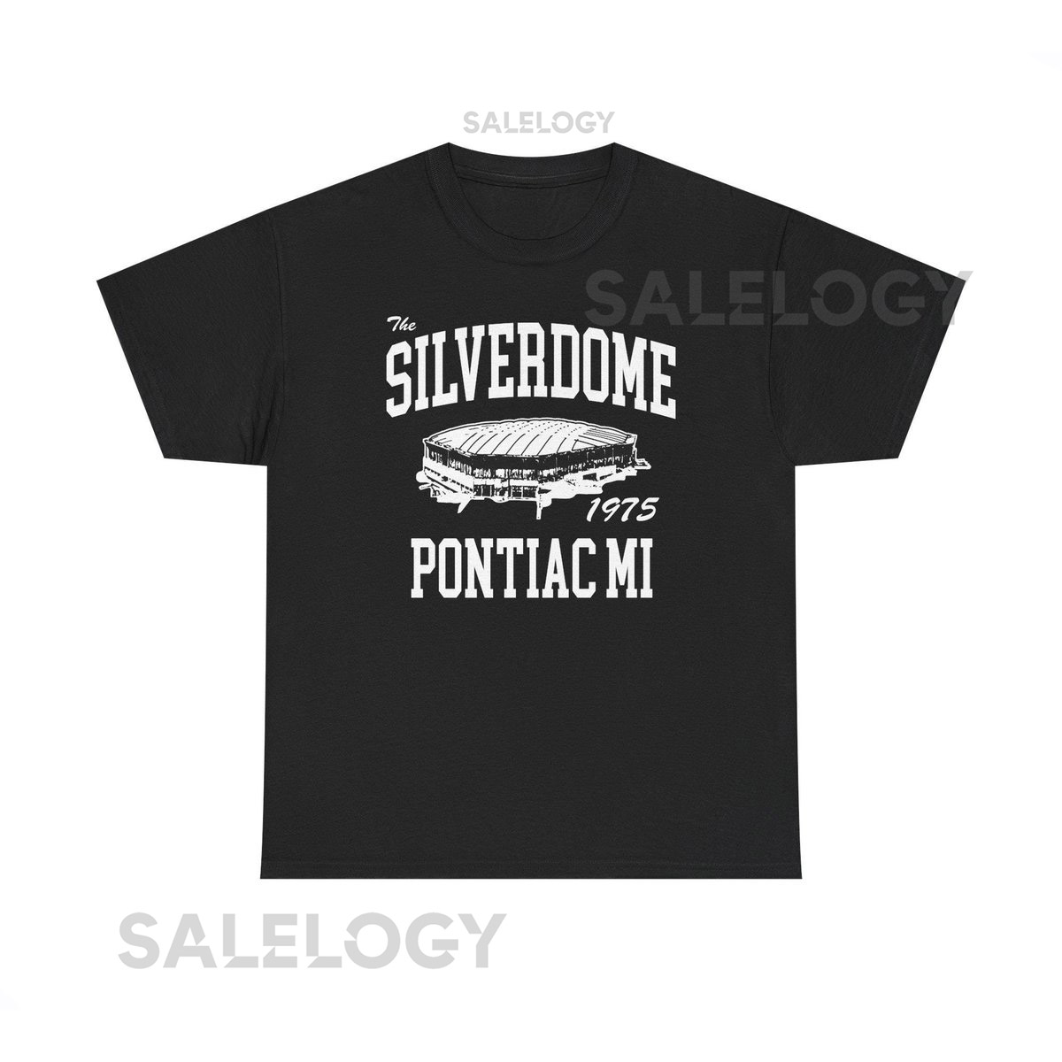 Throwbackmax The Silverdome 1975 Football Classic Cut Premium Tri-Blend Tee Shirt - Past Home of Your Detroit Lions Unisex Heavy Cotton Tee_265