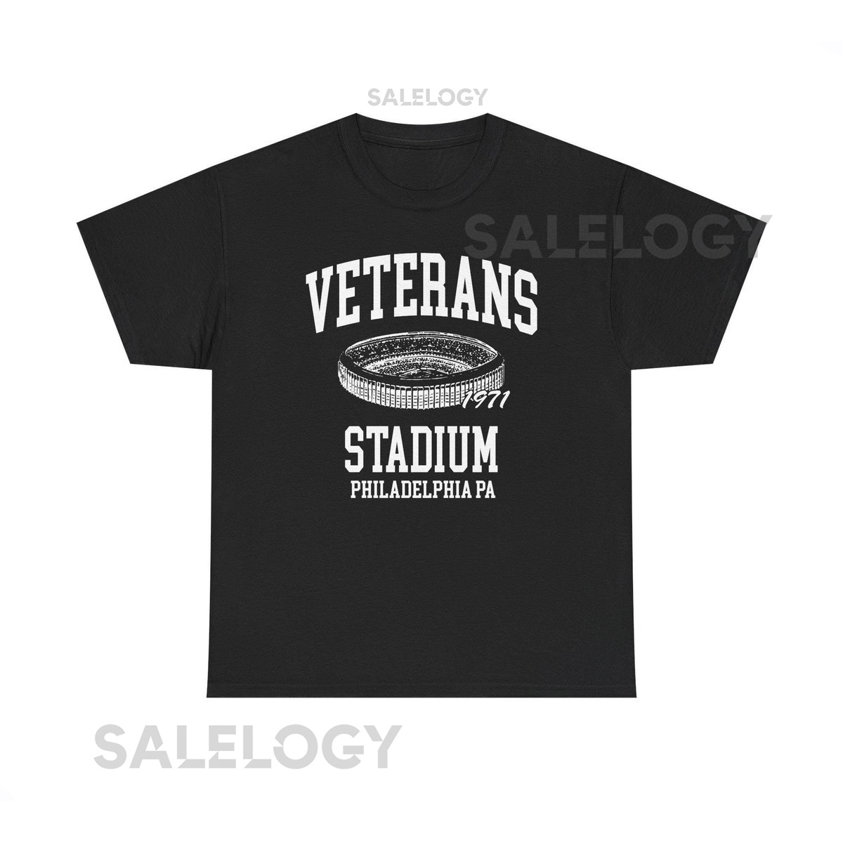 Throwbackmax Veterans Stadium 1971 Football Classic Cut Premium Tee Shirt - Past Home of Your Philadelphia Eagles Heavy Cotton Tee_267