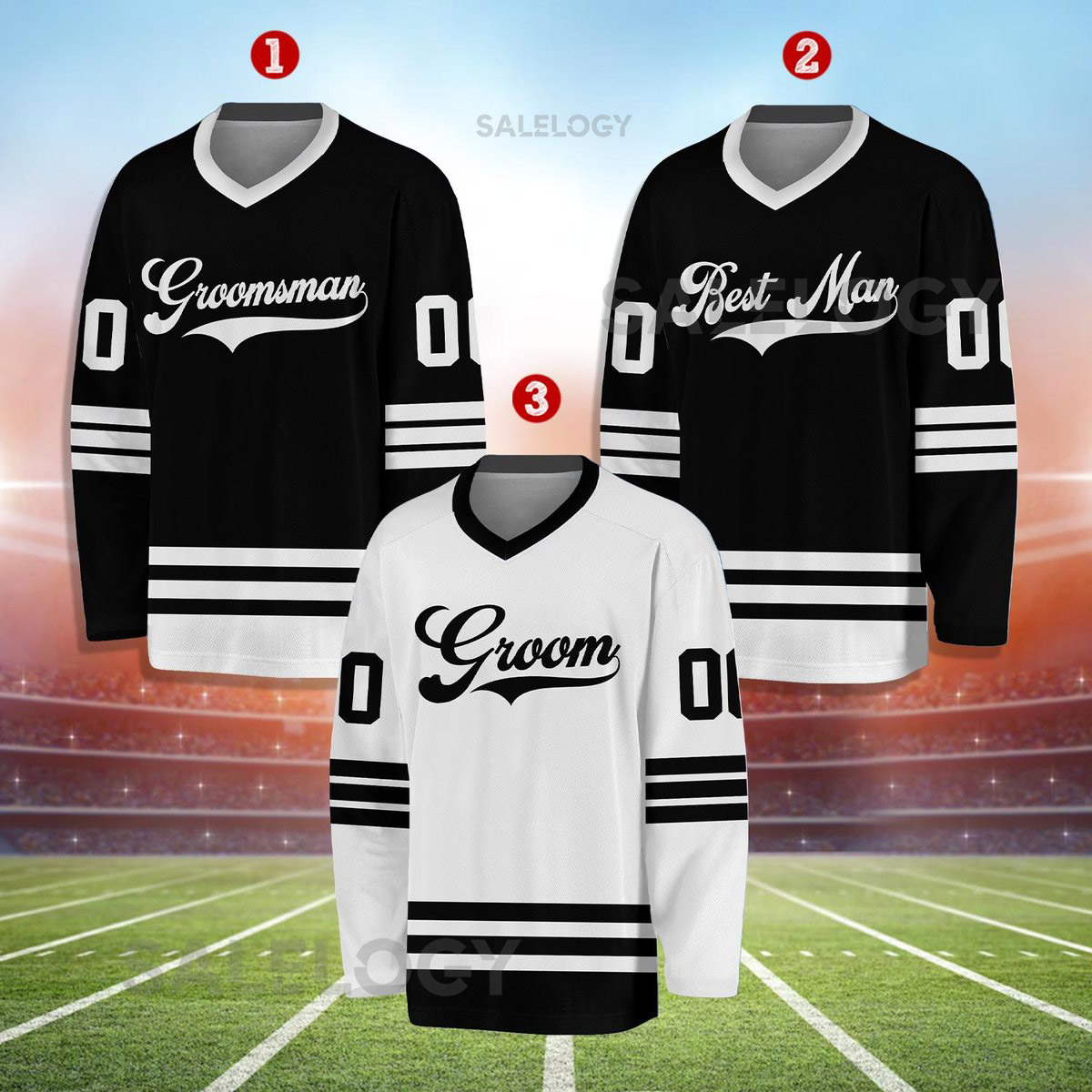 Personalized Groom Groomsmen Hockey Jersey Custom Best Man Jersey Hockey Jersey For Engagement Wedding Jersey Bachelor Party_5