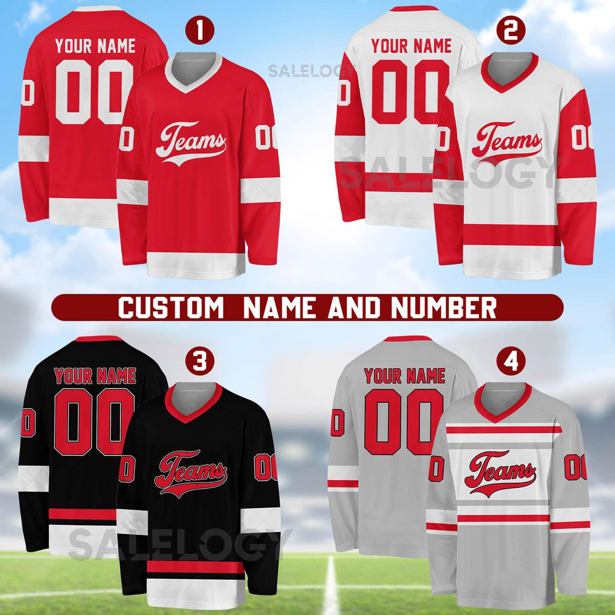 Personalized Team Name Number Hockey Jersey Custom Name Hockey Jersey Hockey Jersey Uniform For Hockey Fans Hockey Lovers_36