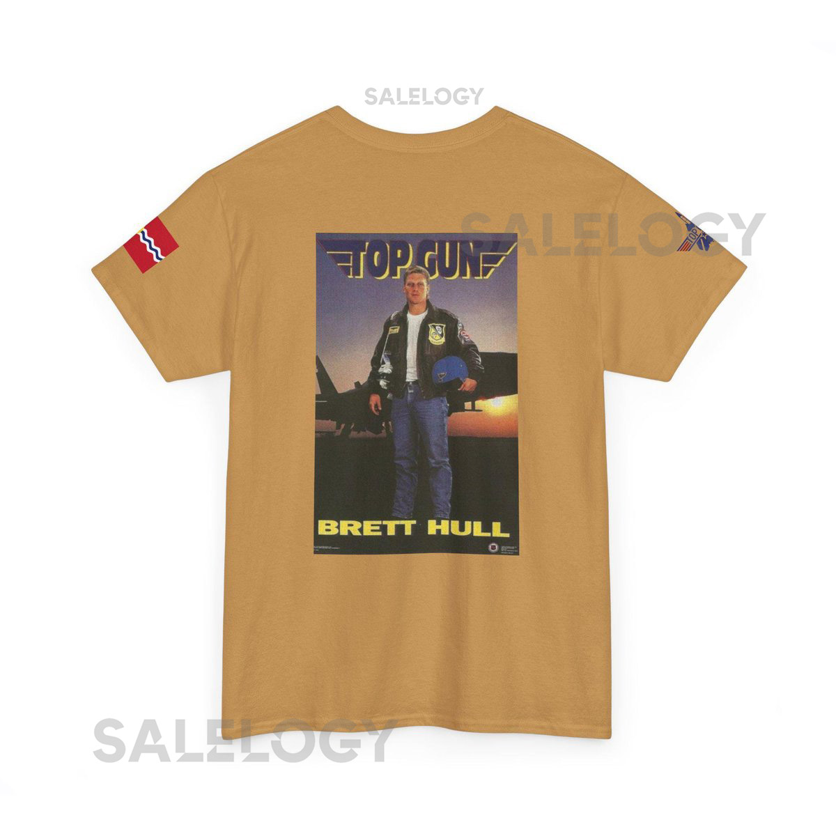 Vintage St Louis Blues Brett Hull Top Gun Hockey Unisex Heavy Cotton Tee Shirt Retro Sports Fan Gift Men Women Shirt NHL Apparel Hockey_756