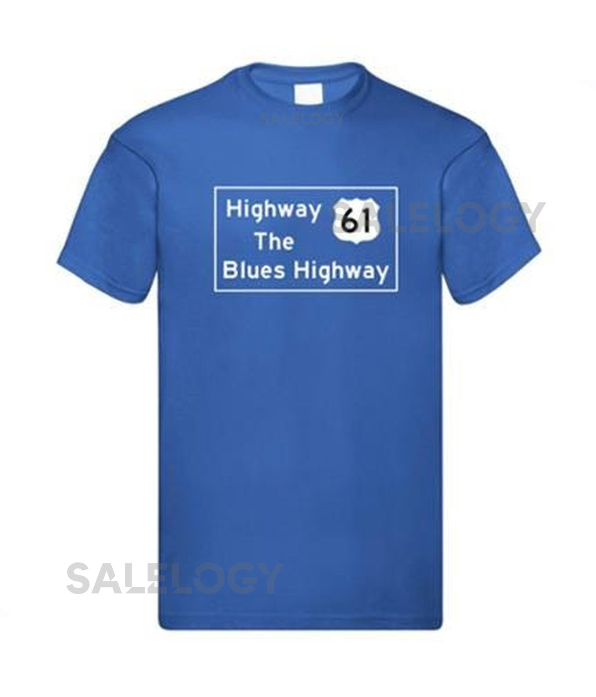Highway 61 T Shirt GT192 Unisex Style 100 Cotton Blue_200