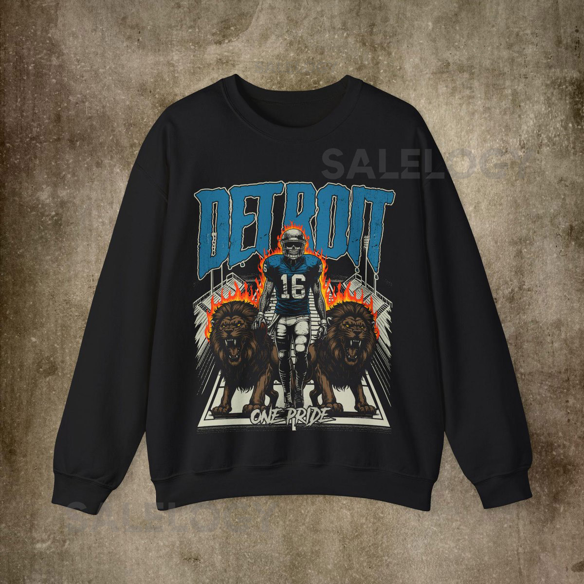 Detroit One Pride T-Shirt Detroit Football Sweatshirt Detroit Football Crewneck Detroit Football Gift Detroit Football Tee Lions Shirt_327