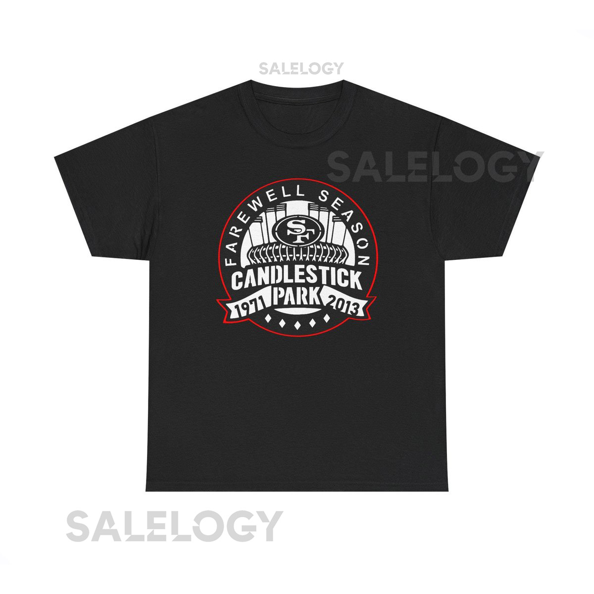 Throwbackmax Candlestick Park 1960 Football - Heavy Cotton Tee_260