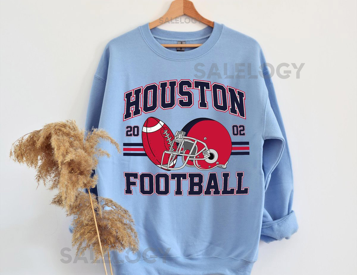 Houston Football Crewneck Sweatshirt Unisex Game Day A_228