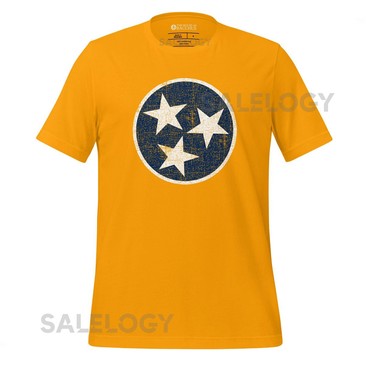 Vintage Distressed Tennessee Nashville Tri Star T Shirt Unisex State Pride Tee Southern Apparel_717
