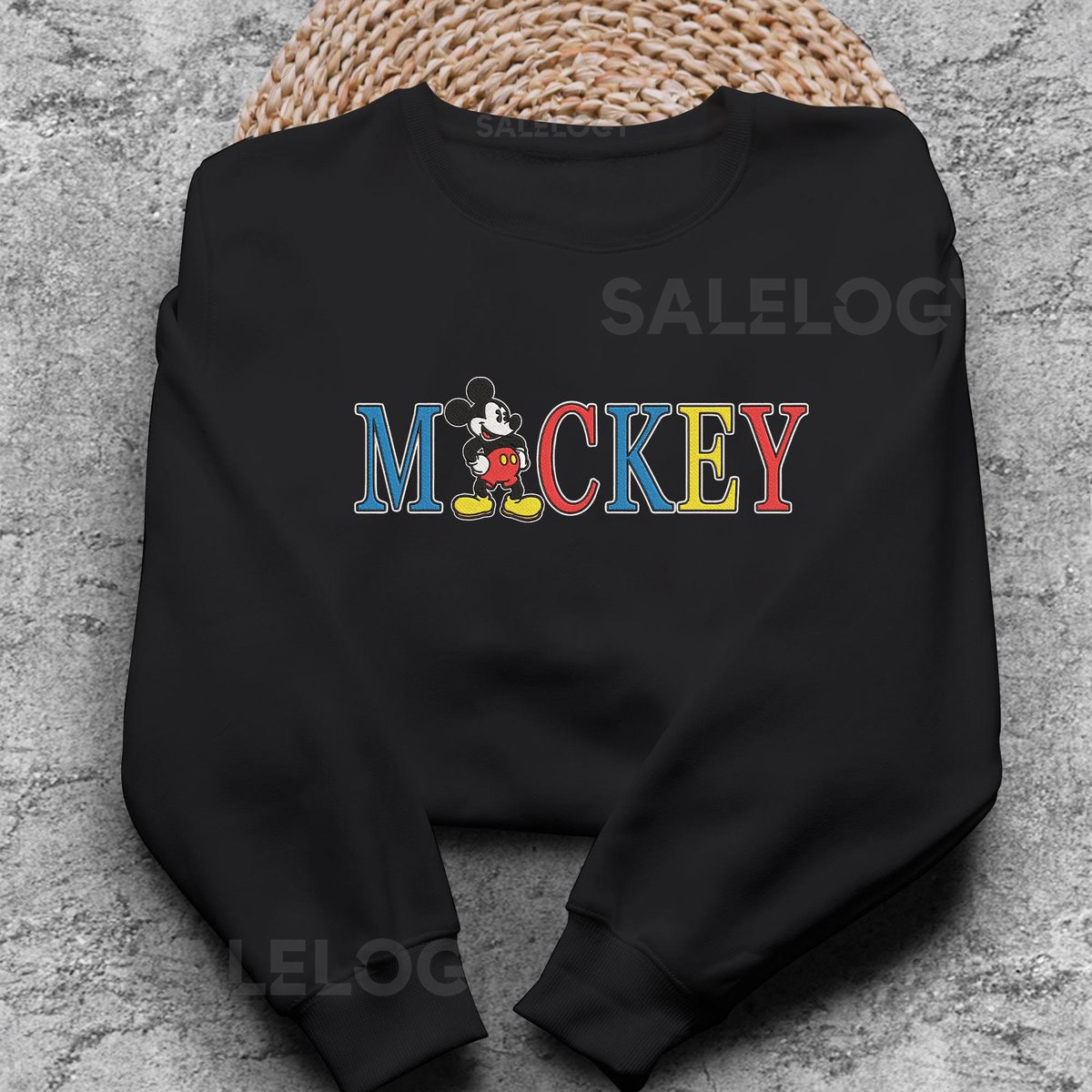 Vintage Mickey Embroidered Sweatshirt_145