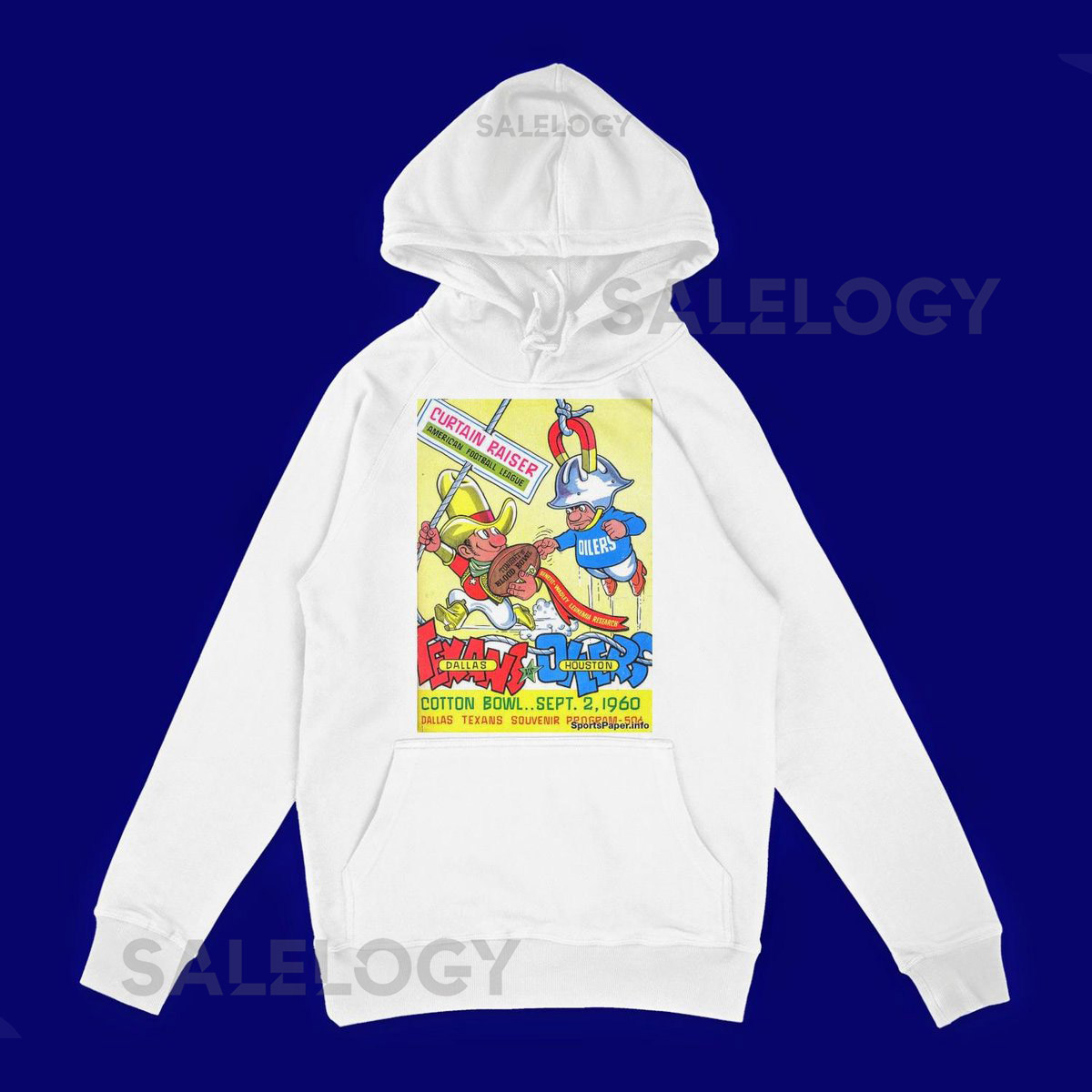 VintageRetroHouston Oilers Dallas CowboysTexansNFLHoodieApparelS_1041