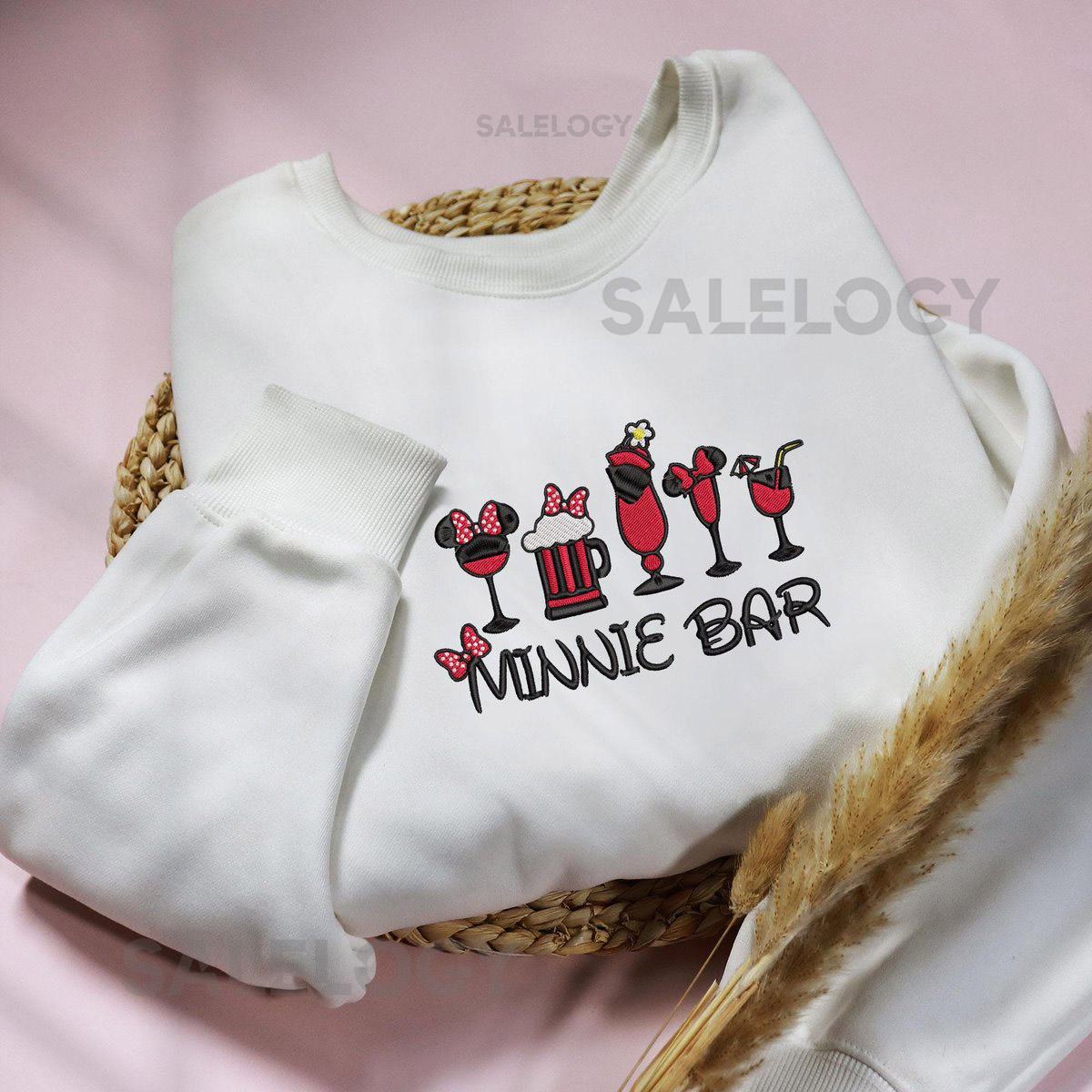 Minnie Bar Embroidered Shirts Drinking Shirts Drinking Around the World Minnie Mouse Shirt Vacation Shirt Minnie Shirts_95