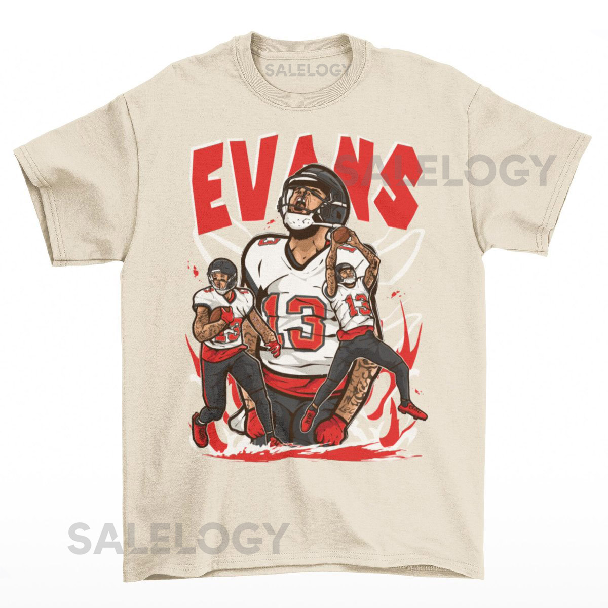 Mike Evans Cartoon Style Tampa Bay Football T-Shirt_633