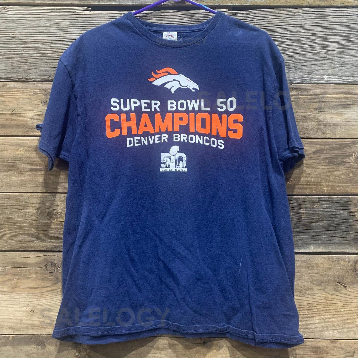 Delta Pro Weight Denver Broncos Super Bowl 50 Champions T-Shirt XL_284