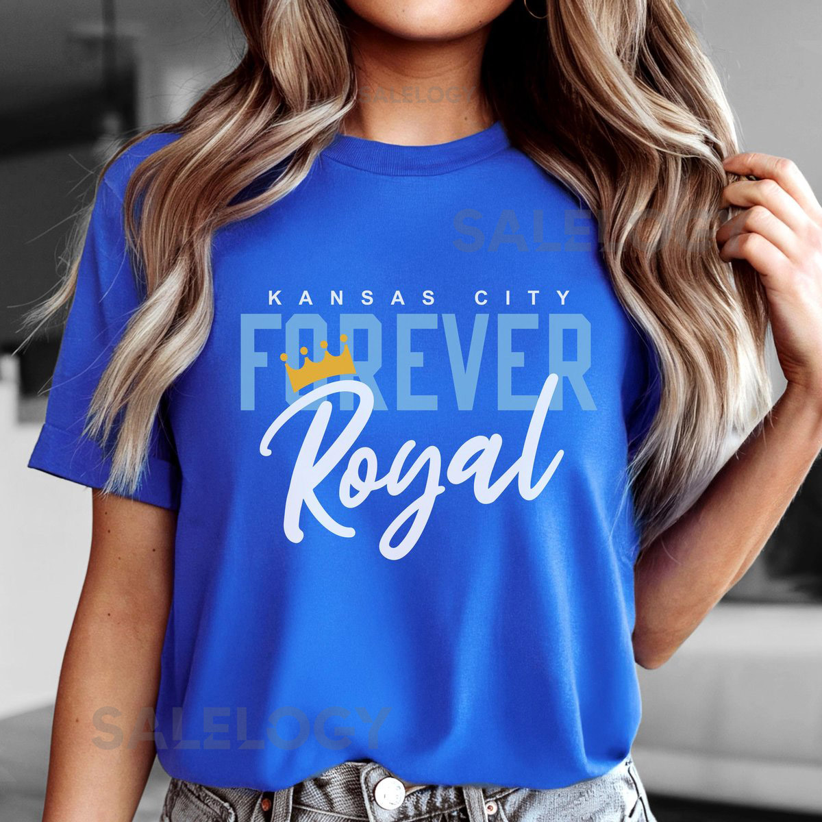 Kansas City Baseball Shirt Forever Royal Shirt KC Baseball Fan Apparel Kansas City Sports Clothing Tee Baseball Lover Boys in Blue Gift_343