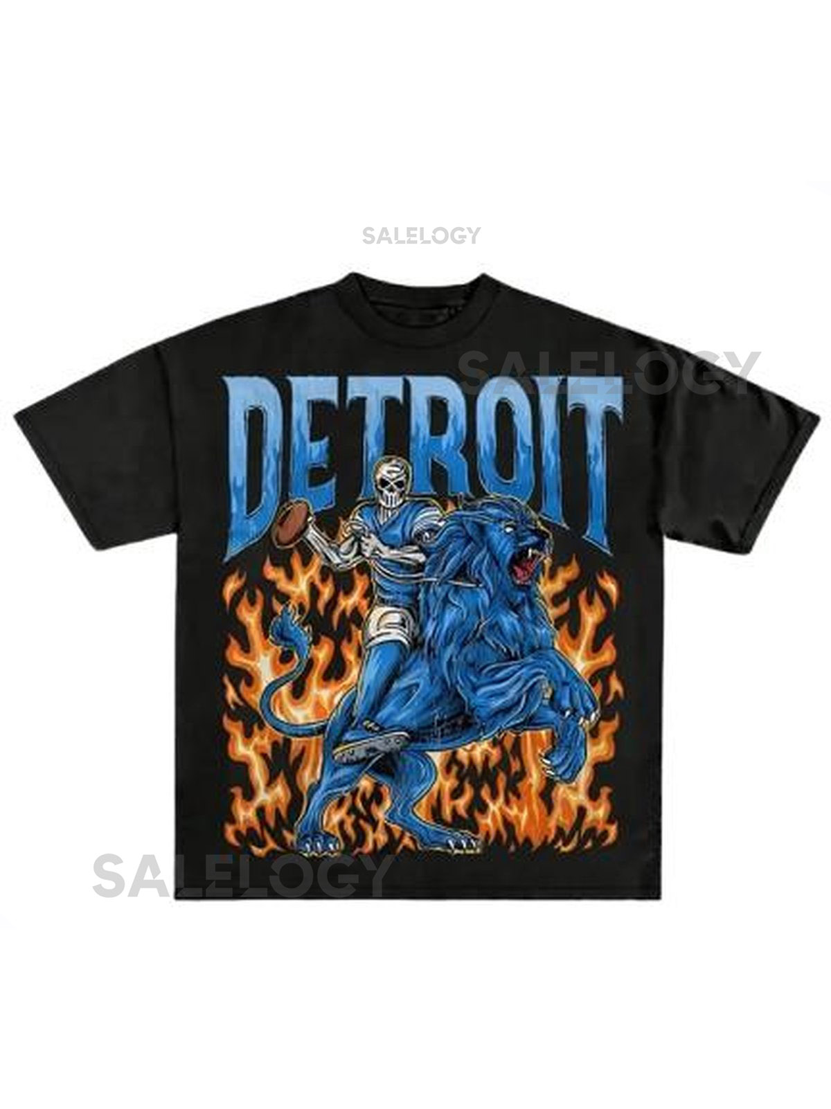 Detroit Lions Graphic T-Shirt NFL Graphic T-Shirt Vintage Tees UNISEX S-XXL_247