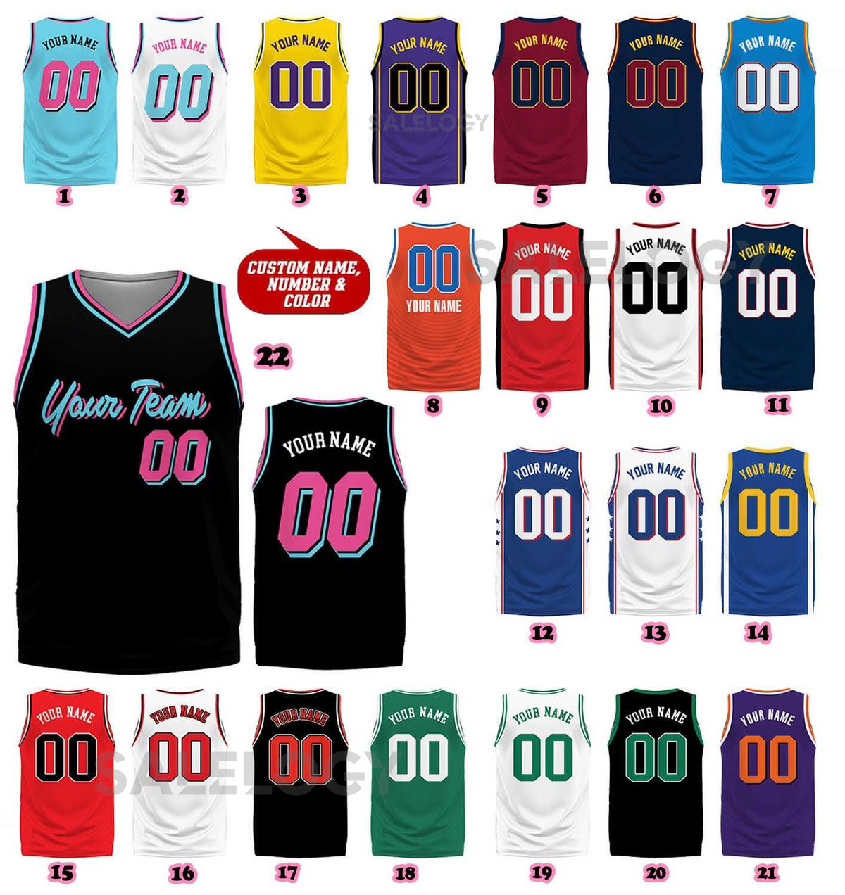 Custom Basketball Jersey Team Name Number Basketball Jersey Team Game Day Outfit Basketball Jersey for Basketball Fan Lovers Players_78