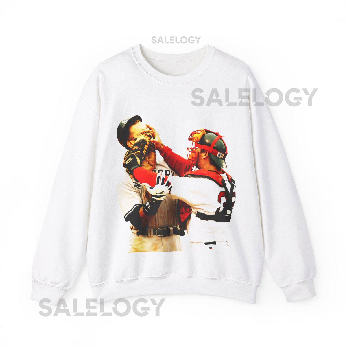 Jason Varitek Alex Rodriguez Fight Crewneck Sweatshirt Red Sox Fan gift_351