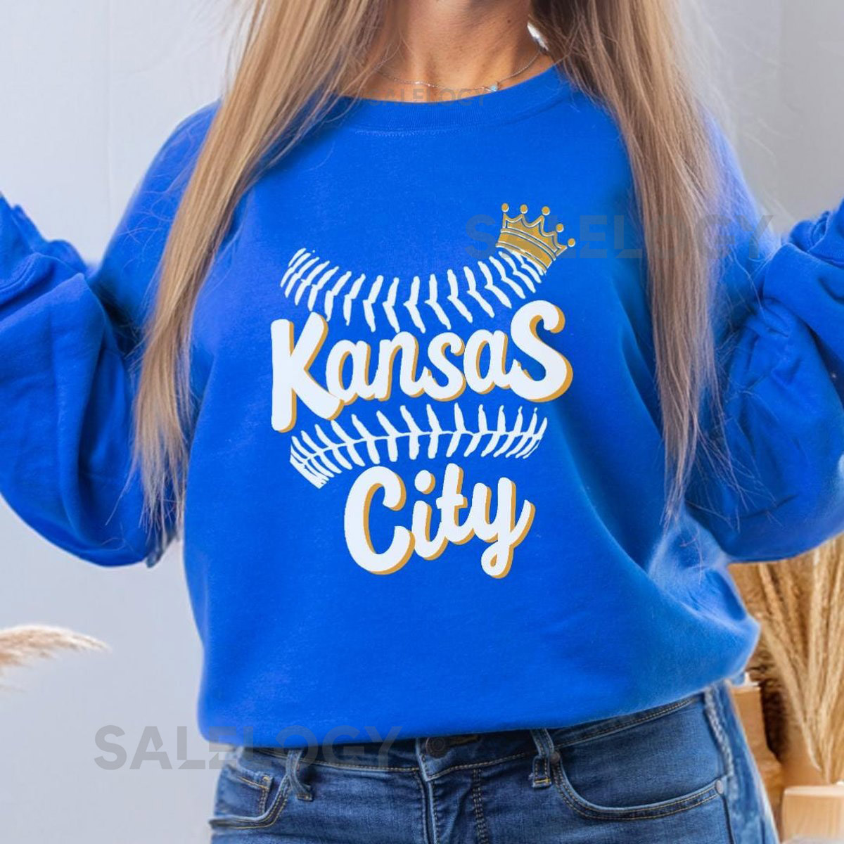 Kansas City Royals Crewneck Sweatshirt KC Baseball Fan Gift_420