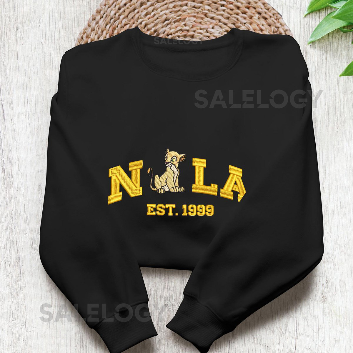 Simba Embroidered Sweatshirt Nala Embroidered Sweatshirt The Lion King Embroidered Sweatshirt Hoodie Cute Embroidery Shirt_115