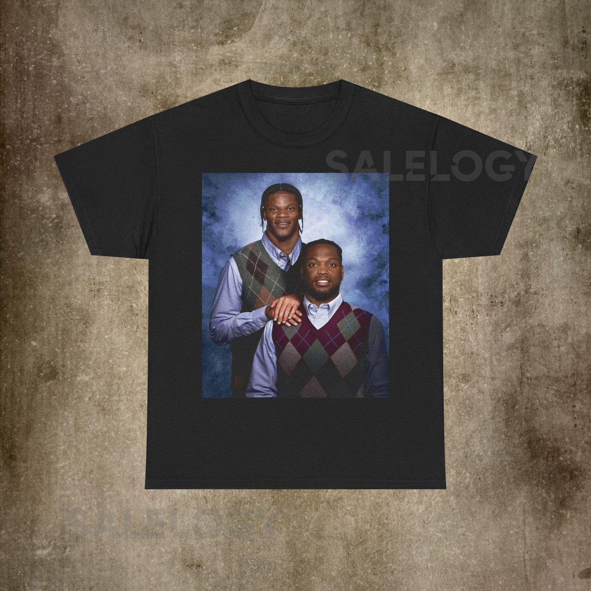 Lamar Jackson Derrick Henry Baltimore Vintage Football Tshirt Step Brothers Ravens Merch Graphic Tees Lamar Jackson Derrick Henry_759