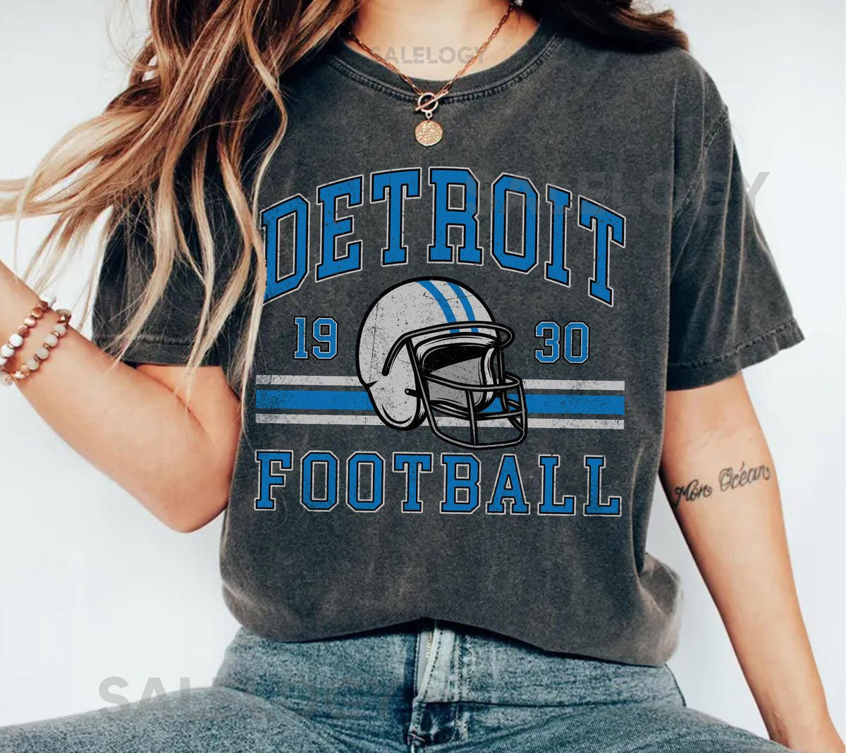Comfort Colors Vintage Detroit Lions T-shirt Detroit Lions Tee Retro Detroit Football Shirt Retro Lions Football shirt gift fan_73