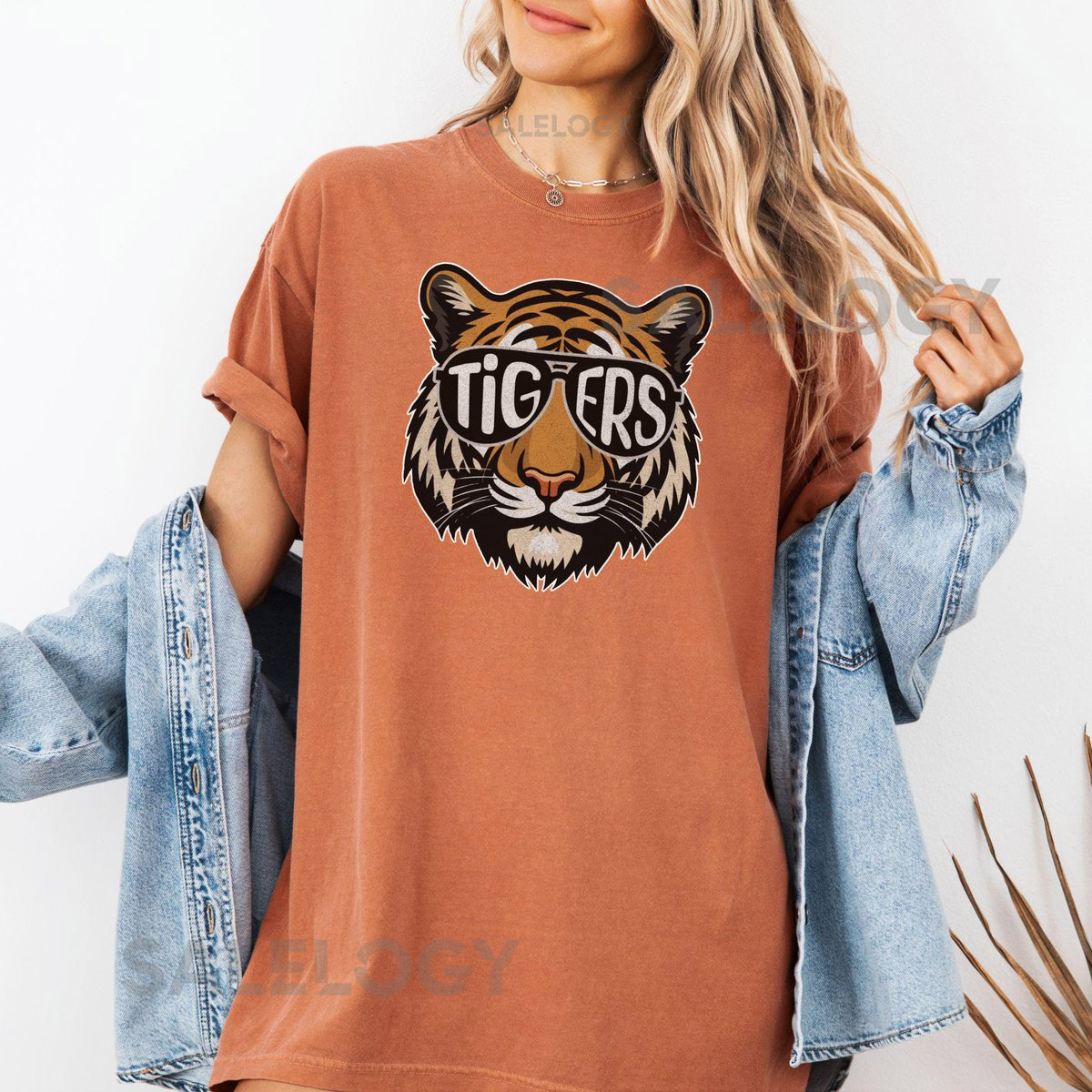 Comfort Colors Tigers Sunglasses Graphic Tee Baseball Fan Shirt Sports Team Tee Cool Tiger T-shirt Detroit Baseball Gift for her_89