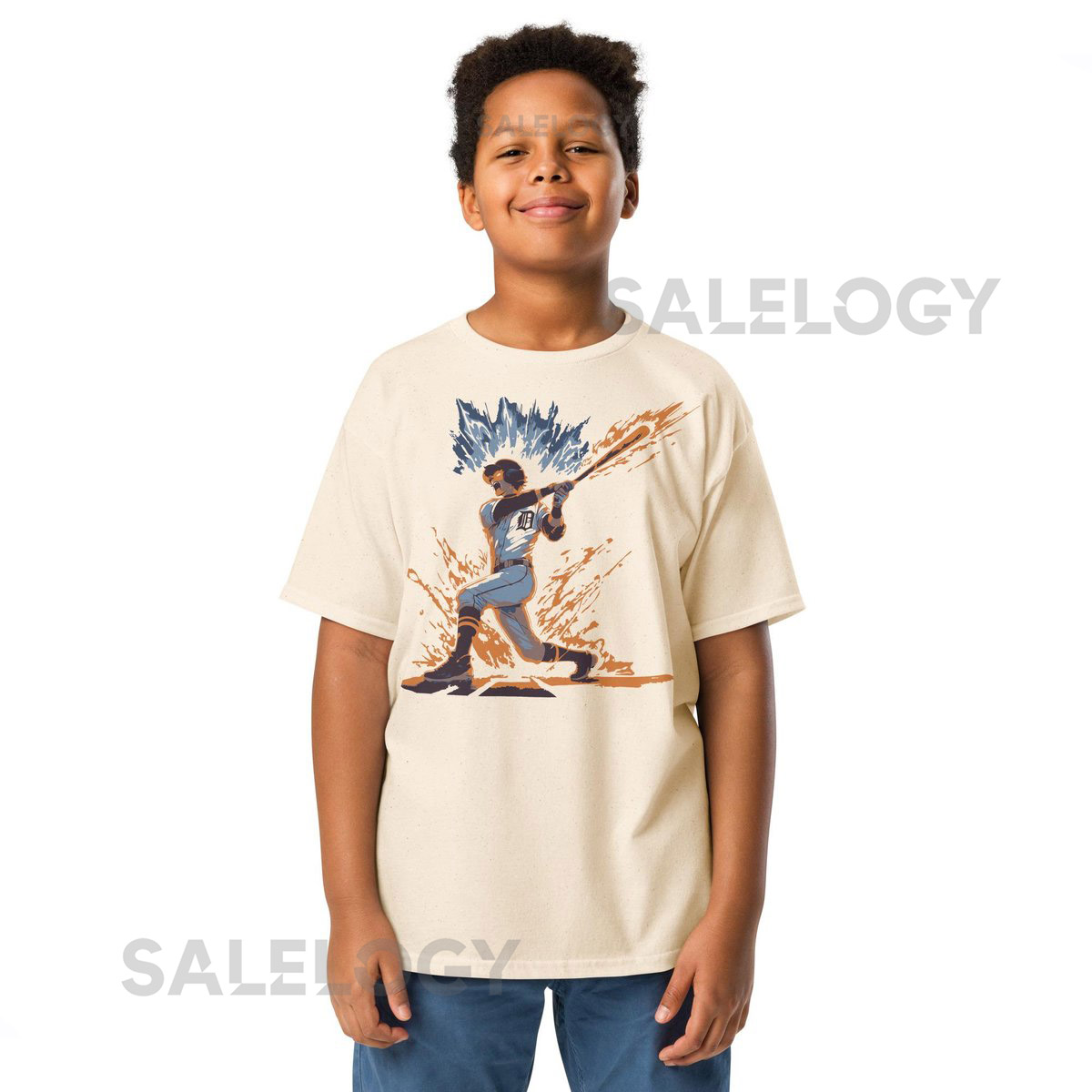 Detroit Tigers Anime T-Shirt Japanese Streetwear Baseball Tee_232