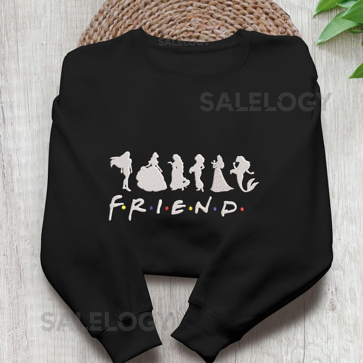 Retro Princess Friend Embroidered Shirt Magic Castle Princess Trip Sweater World Princess Girls Gifts Shirt_220