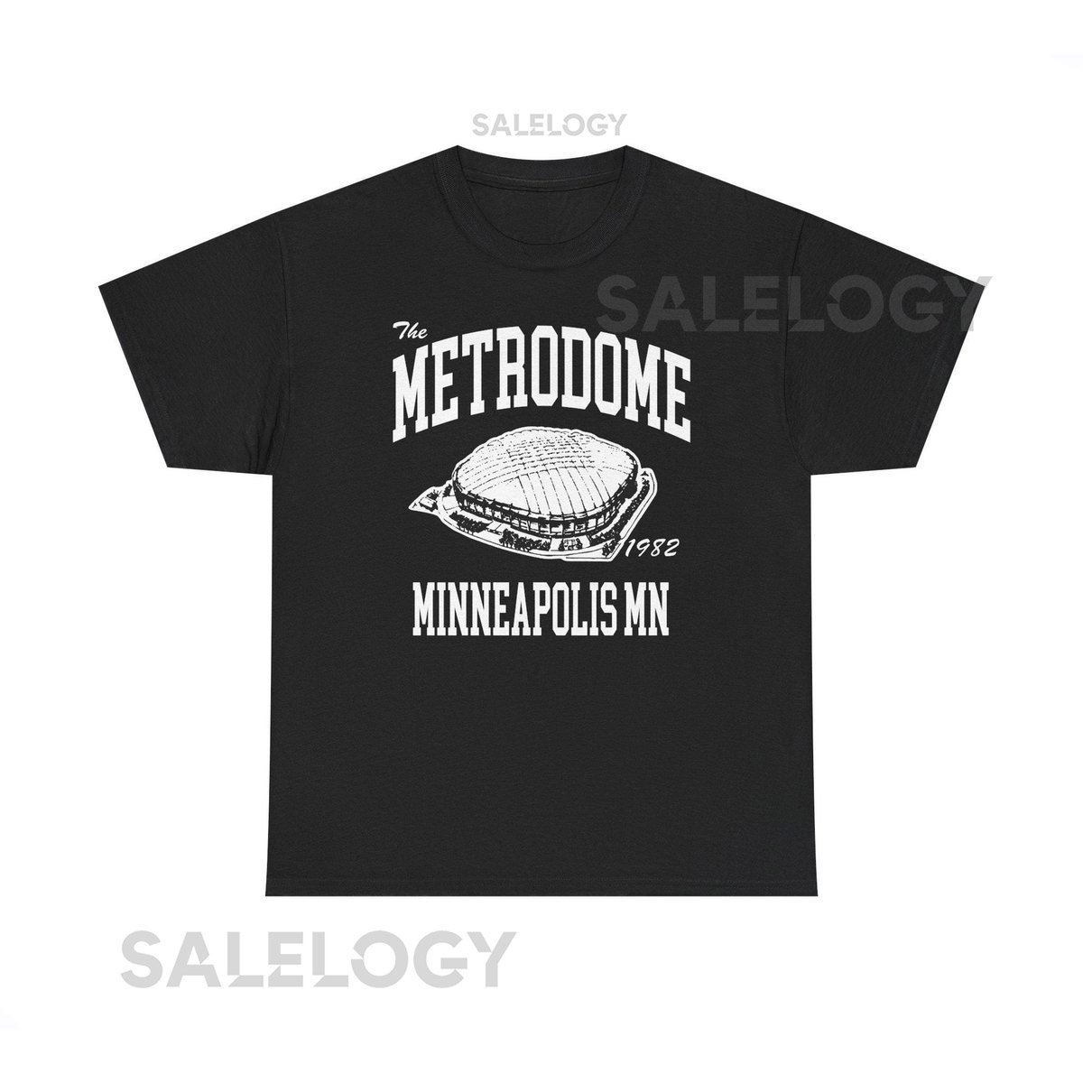 Throwbackmax The Metrodome 1982 Football Classic Cut Premium Tri-Blend Tee Shirt - Past Home of Your Minnesota Vikings Heavy Cotton Tee_264