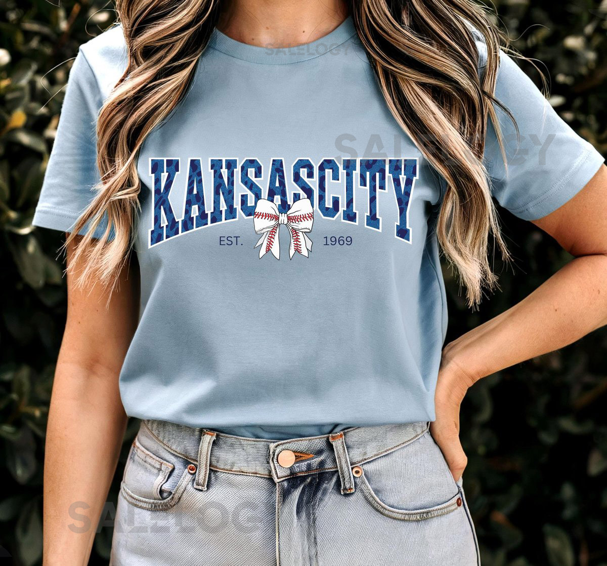 Kansas City Baseball Bow Shirt_335